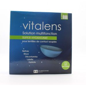 Vitalens Solution Multifonction pour Lentilles de Contact Souples Lot de 3 x 360 ml