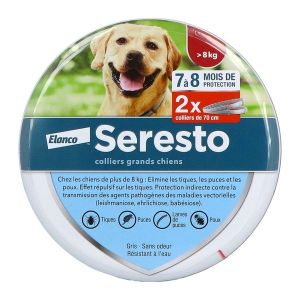 Seresto Collier Grd Chiens X2