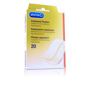 Alvita Pansements Matelasses Adhesif Hypoallergenique : 16Pans 19*72Mm+4Pans 30*72Mm 20