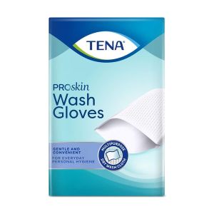 TENA WASH GLOVE GANT DE TOILETTE A USAGE UNIQUE BOITE DE 200