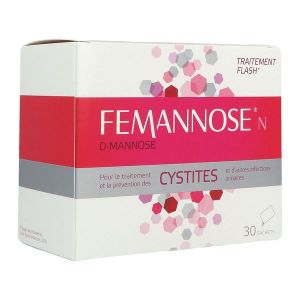 Femannose N - Arome Naturel Framboise Poudre Sachet 4 G 30