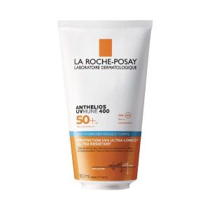 ANTHELIOS UVMUNE 400 LAIT SOLAIRE HYDRATANT VISAGE ET CORPS Lait solaire hydratant très haute protection, SPF 50+, tube 150 ml