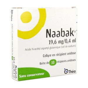 NAABAK UNIDOSE Collyre 19,6 mg/0,4 ml, boîte 10 récipients unidoses 0,4 ml