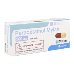 PARACETAMOL VIATRIS Gélule 500 mg, boîte 16