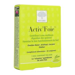 New Nordic Active Foie Systeme Foie/Bile Degradation Des Graisses Comprimes 30