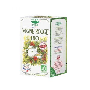 Romon Nature Tisane Vigne Rouge d'origine France BIO - 18 sachets
