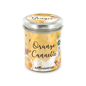 Aromandise Bougie d'ambiance Orange Cannelle