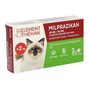 Milprazikan 16Mg/40Mg Comprimes Pellicules Pour Chats Plaq Th-Form 2