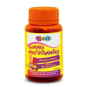 Pediakid Pediakid : Gommes multivitaminées cerise - pilulier 60 oursons