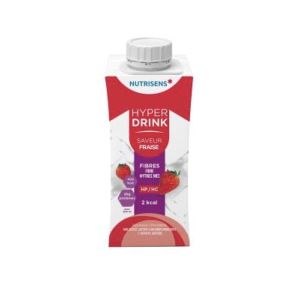 NUTRISENS HYPERDRINK FIBRES HP HC 2 KCAL Denrée alimentaire destinée à des fins médicales spéciales, fraise, 200 ml x 4