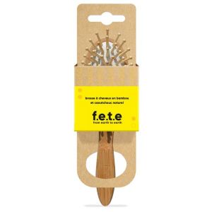 F.E.T.E From Earth To Earth Brosse à cheveux en bambou, petit format
