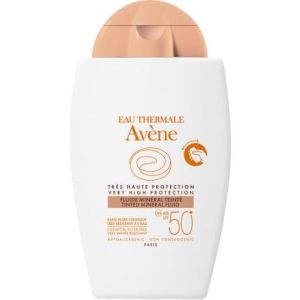 Avene Fluide Minerale 50+ Teinte Lait Flacon 40 Ml 1