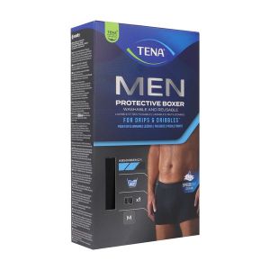 TENA MEN PROTECTIVE BOXER Slip absorbant lavable pour incontinence urinaire légère, ref. 84948, taille M, bt 1