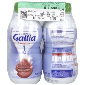 GALLIA CALISMA 1 BOUTEILLE Lait pour nourrisson 1er âge, bouteille, 500 ml x 4
