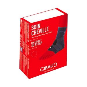 MALLEOGIB 3D STRAP Chevillère ligamentaire, compression classe 3, bilatérale, bleu, taille 1, unité