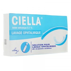 Ciella 0,1 Pour Cent Solution Pour Lavage Ophtalmique En Recipient Unidose B/20