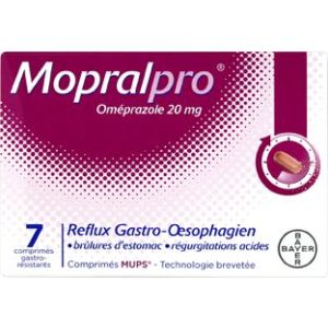 MOPRALPRO 20 mg comprimé gastro-résistant. B/7