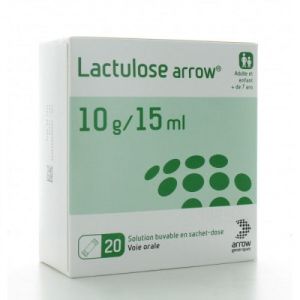 Lactulose Arrow 10 G/15 Ml Solution Buvable 15 Ml En Sachets-Dose B/20