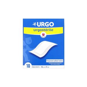 Urgo Urgostérile Pansement Adhésif Stérile 15 x 9 cm 10 Pansements