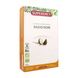 Superdiet Radis noir Bio - coffret 20 ampoules de 15 ml
