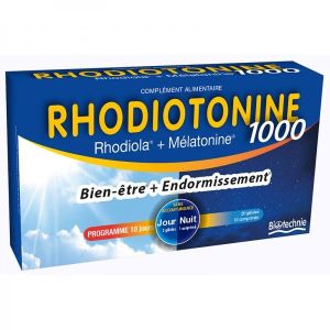 Biotechnie - Rhodiotonine 1000 Programme jour/nuit BIO - 20 gélules et 10 comprimés