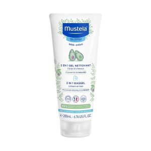 Mustela Bebe Gel Nettoyant 2 En 1 A L'Avocat Bio Tube 200 Ml 1