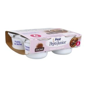 PICOT PEPTI - JUNIOR DESSERT SANS LAIT Dessert sans lait, cacao, 100 g x 4