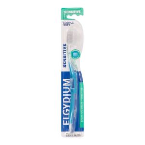 ELGYDIUM SENSITIVE Brosse à dents souple pour gencives fragiles, adulte, unité