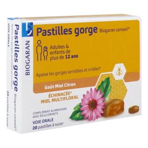 BIOGARAN CONSEIL PASTILLES GORGE BOITE 20