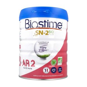 Biostime Lait Infantile Sn-2 Bio Plus Anti-Regurgitations 6-12 Mois Poudre Boite 800 G 1