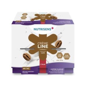 NUTRISENS CREMELINE HP HC 2 KCAL CREME DESSERT Denrée alimentaire destinée à des fins médicales spéciales, café, 125 g x 4