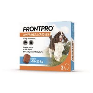 FRONTPRO 10 - 25 KG Comprimé à croquer antiparasitaire externe, pour grand chien, bt 3