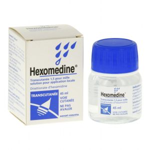 Hexomedine Transcutanee 1,5 Pour Mille (Di-Isetionate D'Hexamidine) Solution Pour Application Locale 45 Ml En Flacon