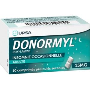 DONORMYL 15 MG COMPRIME PELLICULE SECABLE B/10