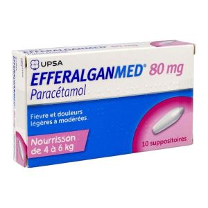 EFFERALGANMED Suppositoire 80 mg, boîte 10