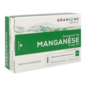 Granions De Manganese 0,1 Mg/2 Ml Solution Buvable En Ampoule B/30