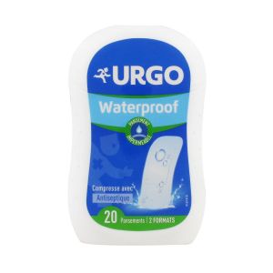 Urgo Waterproof Pansement Predecoupes 2 Formats 2*7,2Cm/3,3*7,2Cm 20