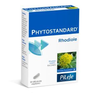 PILEJE Phytostandard® - Rhodiole - 20 gélules 20 gélules végétales