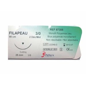 Filapeau Decimal 1.5 Triangulaire 3/8 25Mm Suture 1
