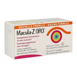 MACULA Z ORO Comprimé orodispersible, complément alimentaire antioxydant oculaire, bt 60