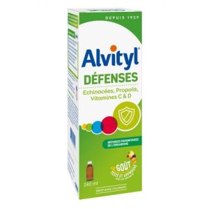 ALVITYL DEFENSES Complément alim à base d'échinacée,propolis,vitC sirop 240ml