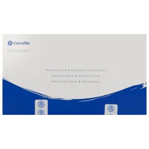 NATURA PLUS INVISICLOSE POCHE OUVERTE STANDARD Poche vidable avec filtre, système 2 pièces, transparente, diamètre 70 mm (ref. 23385), bt 30