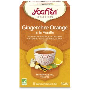 Yogi Tea Gingembre orange vanille BIO - 17 infusettes
