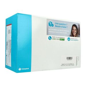 SENSURA MIO FLEX VISIO POCHE FERMEE MAXI Poche fermée système 2 pièces, à couplage adhésif, textile neutre opaque, diamètre 35 mm (ref. 122029), bt 30