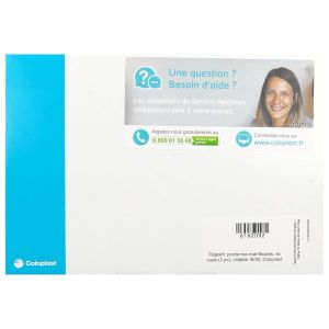 SENSURA MIO FLEX POCHE OUVERTE MAXI Poche vidable système 2 pièces, couplage adhésif, prédécoupée, transparente, diamètre 50 mm (ref. 122449), bt 30