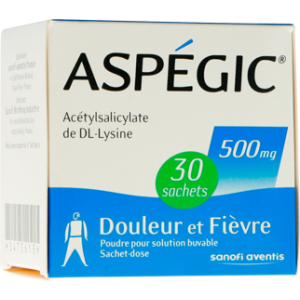 Aspegic 500 Mg Poudre Pour Solution Buvable En Sachet-Dose B/30