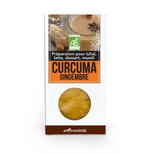 Aromandise Curcuma Latte Gingembre BIO - Boite 60 g