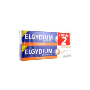Elgydium Dentifrice Protection Caries Lot de 2 x 75 ml