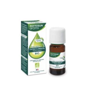 PHYTOSUN AROMS THYM A LINALOL HUILE ESSENTIELLE BIO Complément alimentaire à base d'huile essentielle de thym à linalol, fl 5 ml