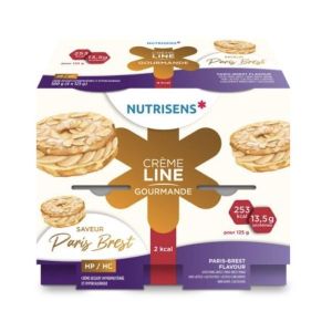 NUTRISENS CREMELINE GOURMANDE 2 KCAL Denrée alimentaire destinée à des fins médicales spéciales, Paris Brest, 4 x 200 g
